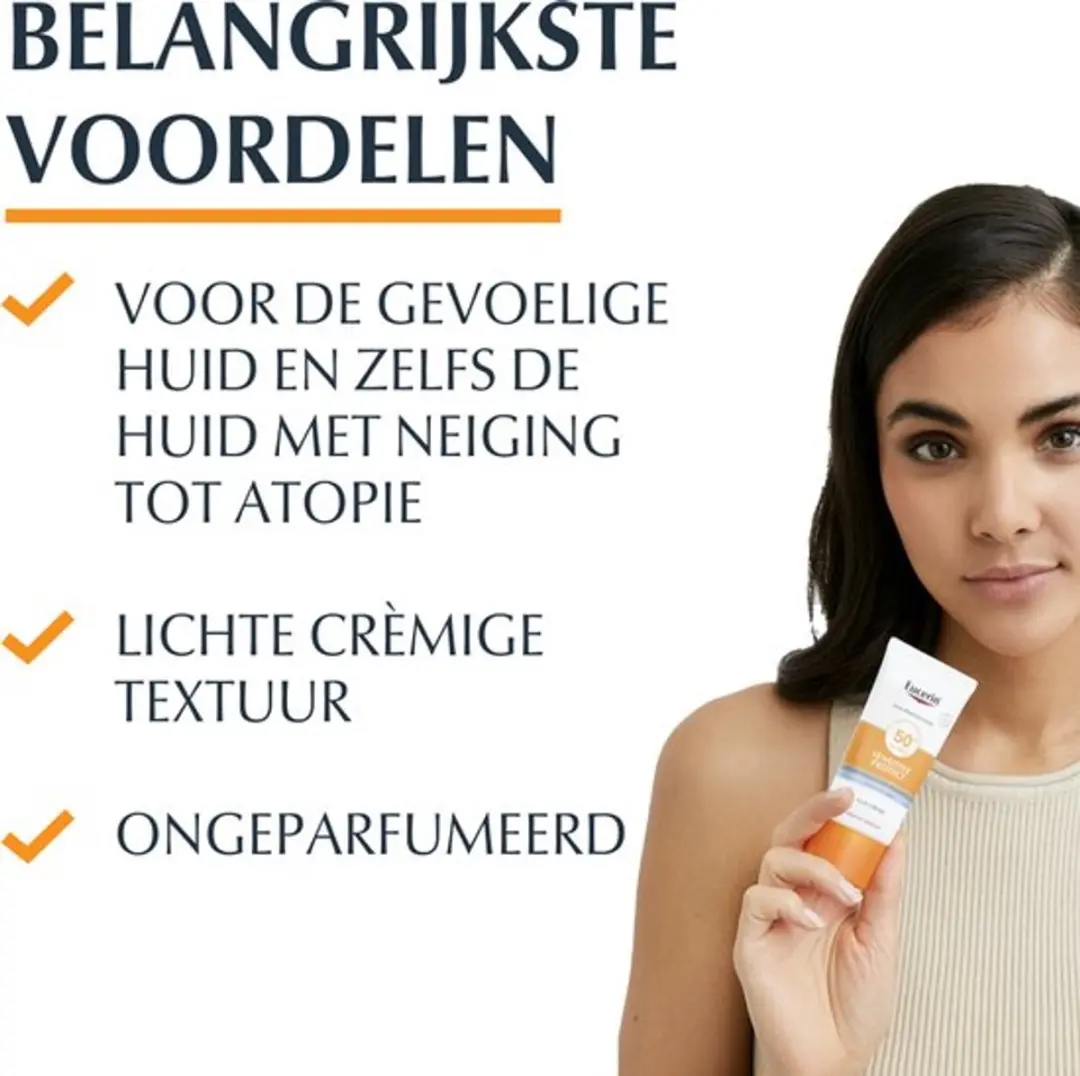 Eucerin Sun Sensitive Protect Gezichtcrème SPF 50+ - 2x50ml