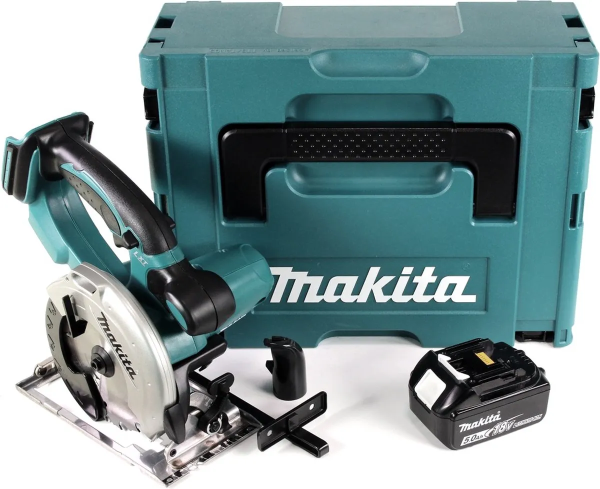Makita DSS 501 T1J Accucirkelzaag 18V - 136mm - 5.0Ah