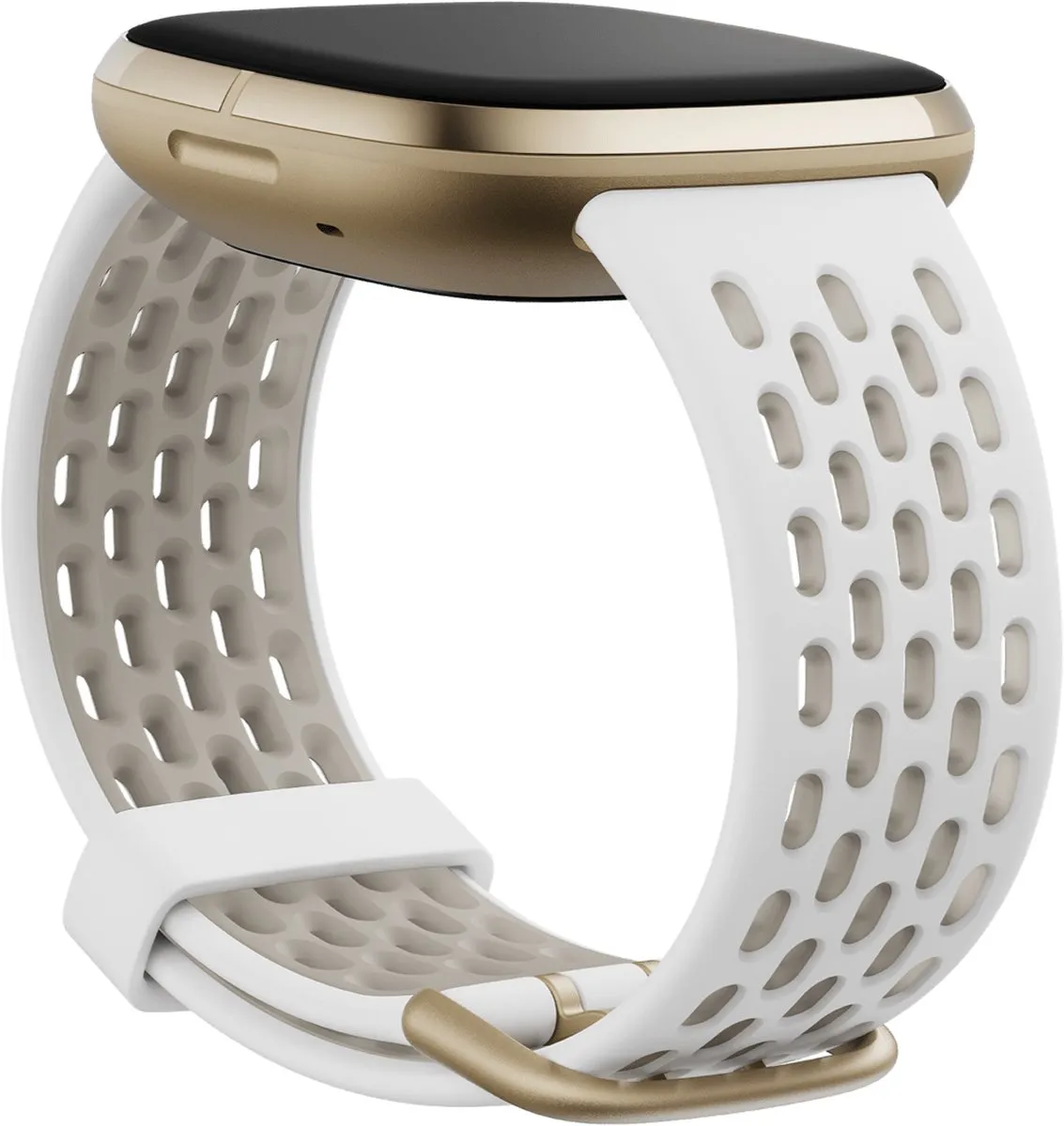Fitbit Versa 3/Sense Siliconen Sportband Wit - S