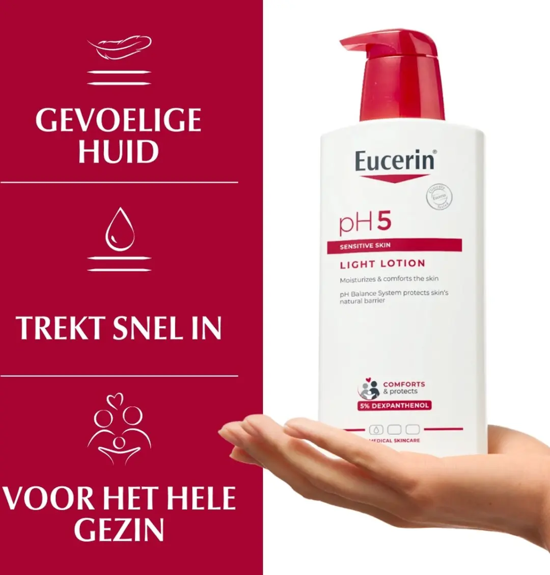 Eucerin Light Body Lotion Gevoelige Huid 400ml