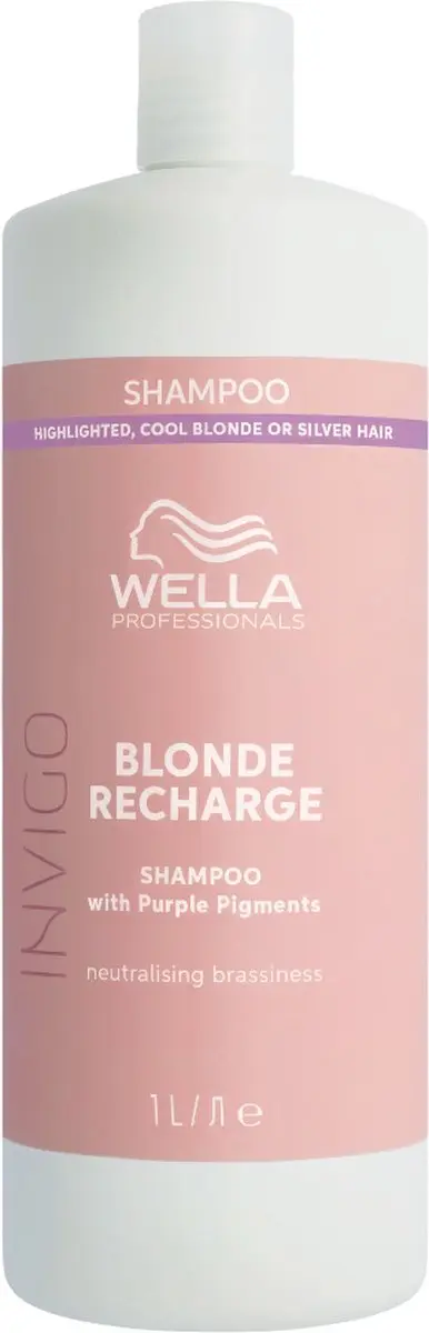 Wella Professionals Invigo Color Recharge Blonde Shampoo Cool - 1000ml