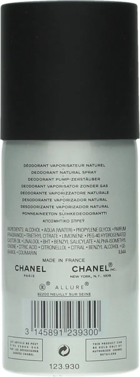 Chanel Allure Homme Sport Deodorant Spray 100ml