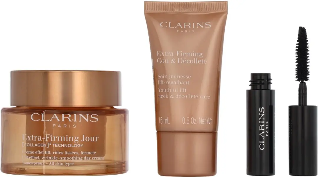 Clarins Extra-Firming Set - Dagcrème 50ml, Masker 15ml, Mascara 3ml