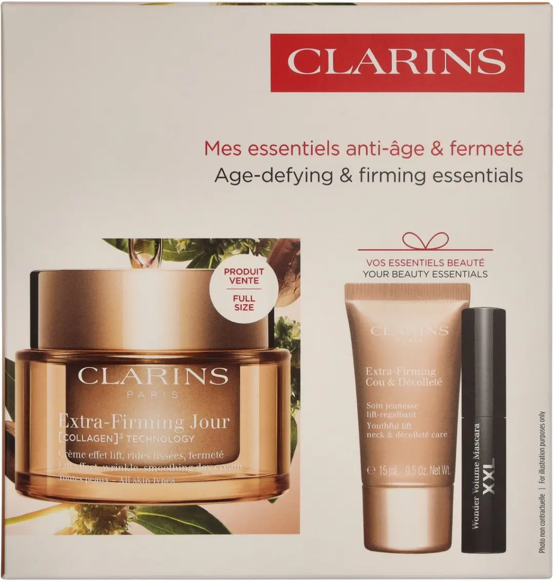 Clarins Extra-Firming Set - Dagcrème 50ml, Masker 15ml, Mascara 3ml