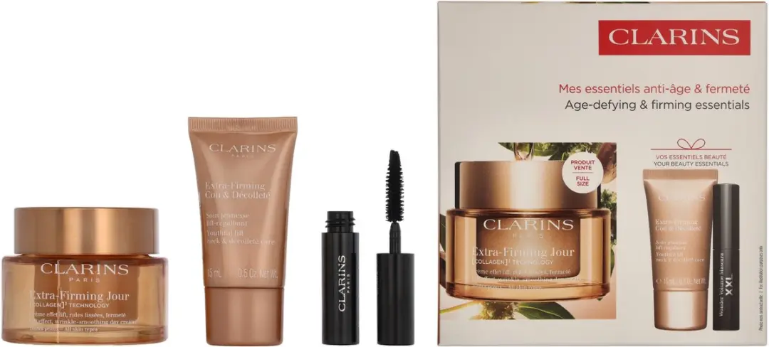 Clarins Extra-Firming Set - Dagcrème 50ml, Masker 15ml, Mascara 3ml