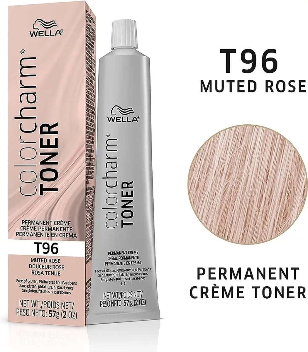 Wella Professionals Color Charm T96 Muted Rose Toner - 2x114ml