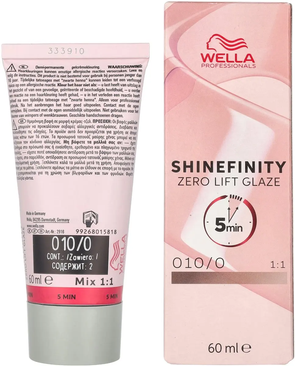 Wella ShineFinity Bruin Haarkleuring 60ml - Zwart