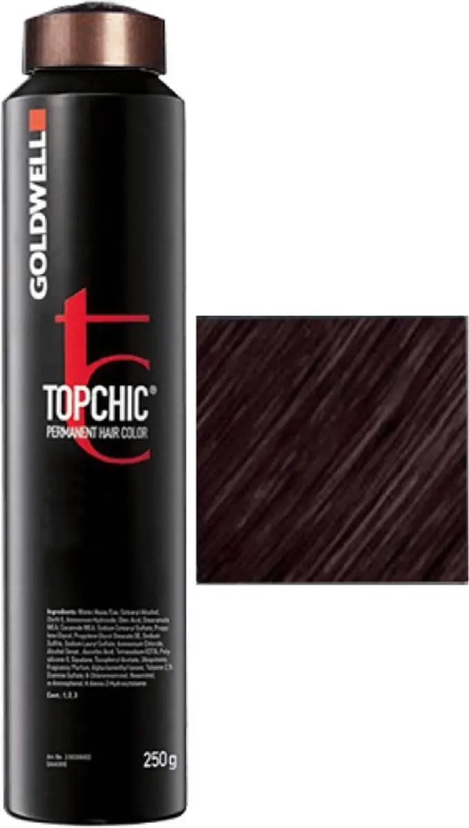 Goldwell Topchic Hair Color 4B@RR - 250ml Permanent