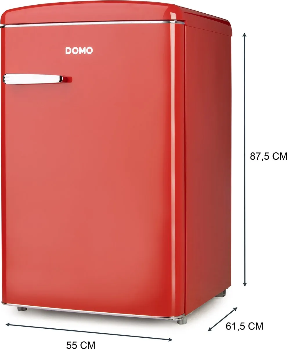 Domo DO91703R Retro Koelkast 120L - Rood