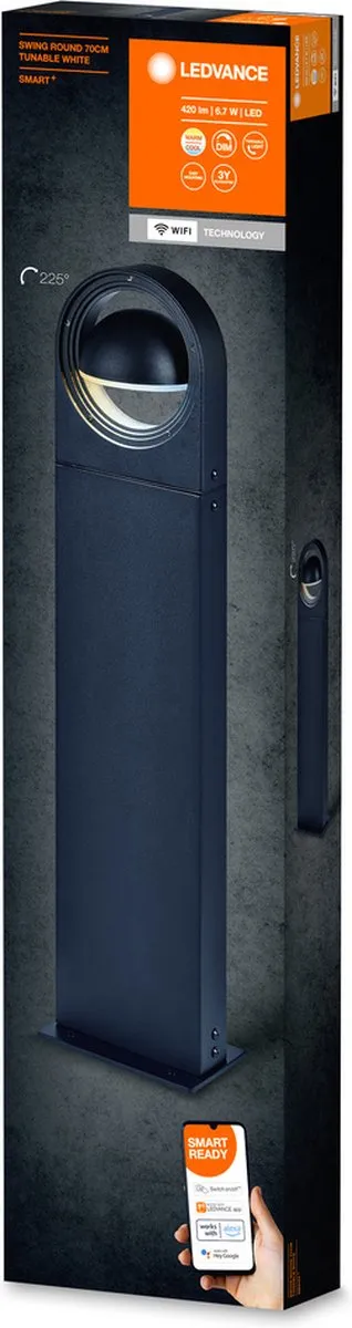 LEDVANCE SMART+ Outdoor WiFi Padverlichting 6,7W - 420lm - Grijs