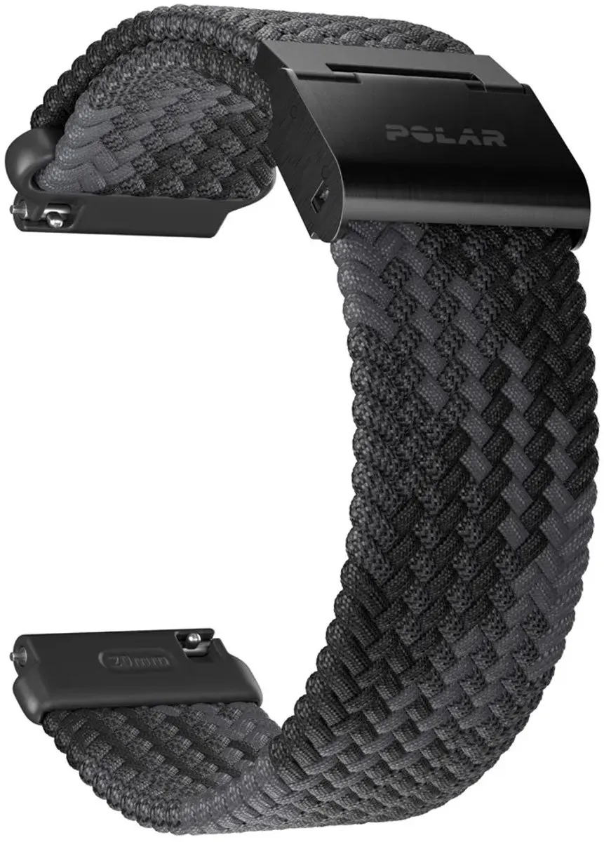 Polar Horlogeband 20mm Siliconen - Zwart - S/M & M/L - afbeelding 6 van 6