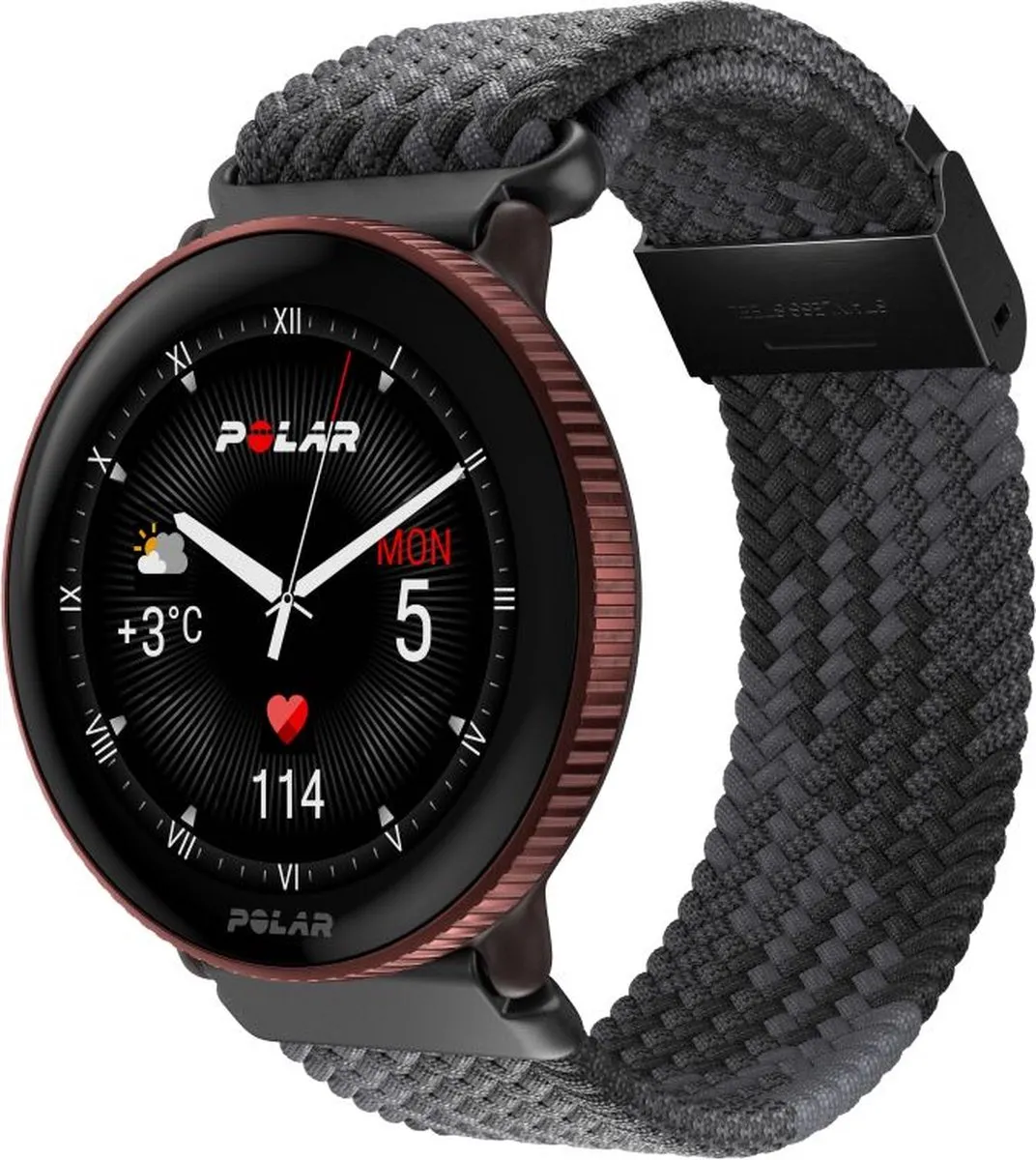 Polar Horlogeband 20mm Siliconen - Zwart - S/M & M/L - afbeelding 4 van 6
