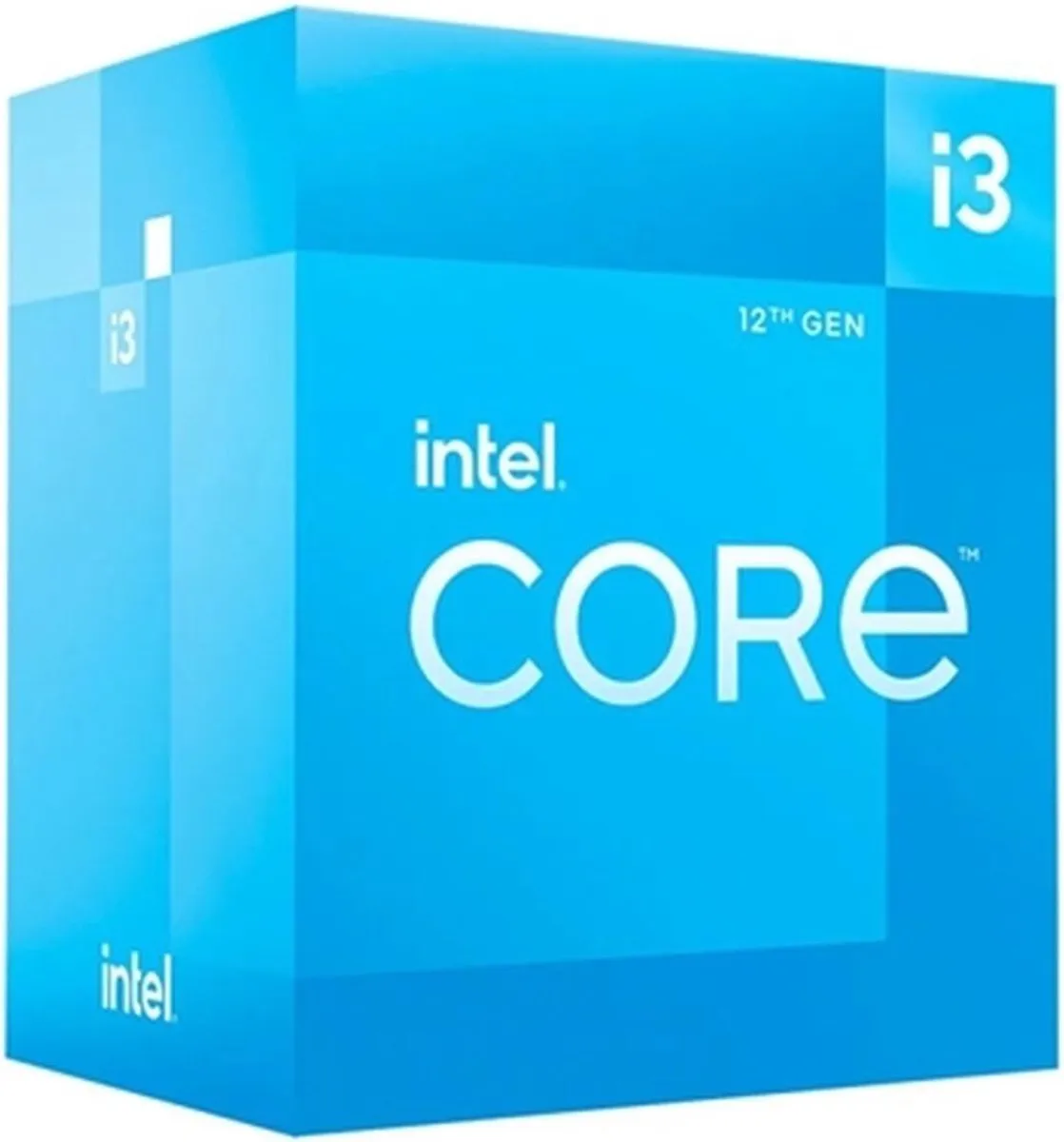Intel Core i3 12100F Boxed - Quadcore 3,3GHz-4,3GHz Socket 1700