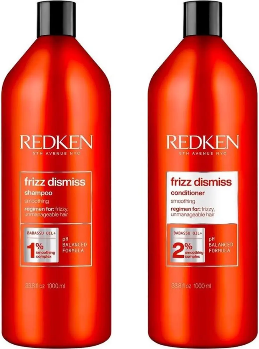 Redken Frizz Dismiss Shampoo & Conditioner Duo - 2x1000ml