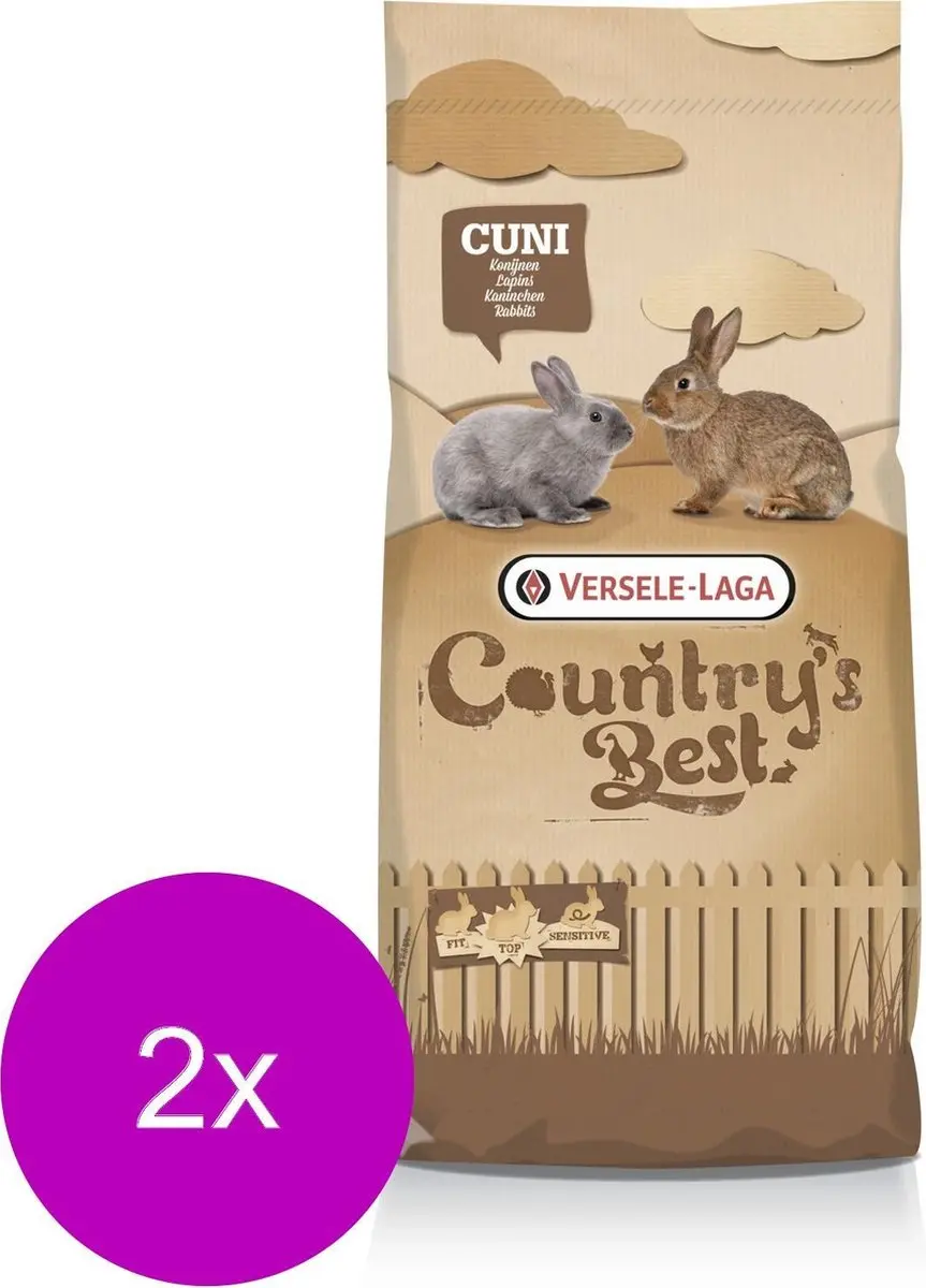 Versele-Laga Country's Best Cuni Fit Plus Konijnenkorrel - 40 kg