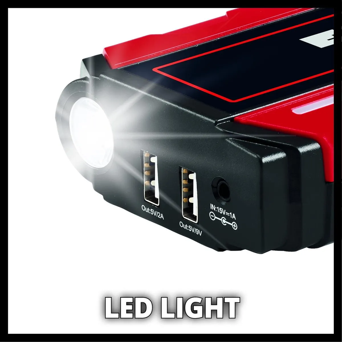 Einhell CE-JS 12/1 Powerbank Starthulp 11100mAh - 300A/600A - USB 5V/2A - afbeelding 6 van 6