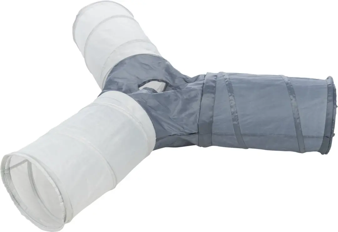 Trixie Speeltunnel 3-weg - 3x 50x22x22cm - Blauw/Bruin