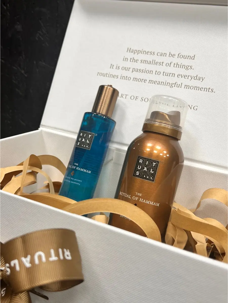 Rituals Hammam Geschenkset - Hair & Body Mist 50ml + Body Lotion Mousse 150ml