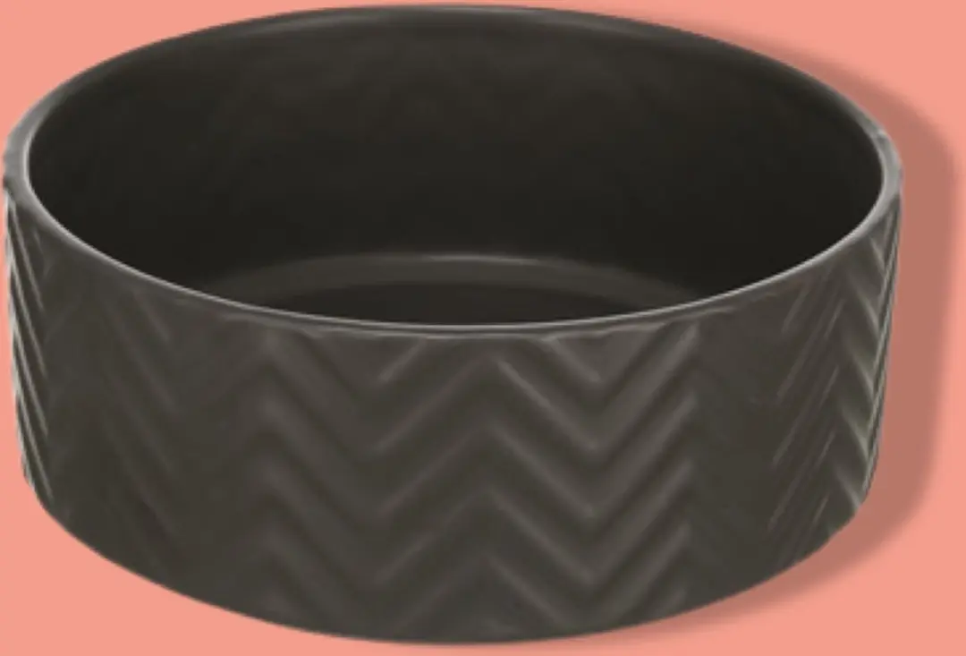 Trixie Keramiek Voerbak - Ø20cm - Zwart - afbeelding 6 van 6