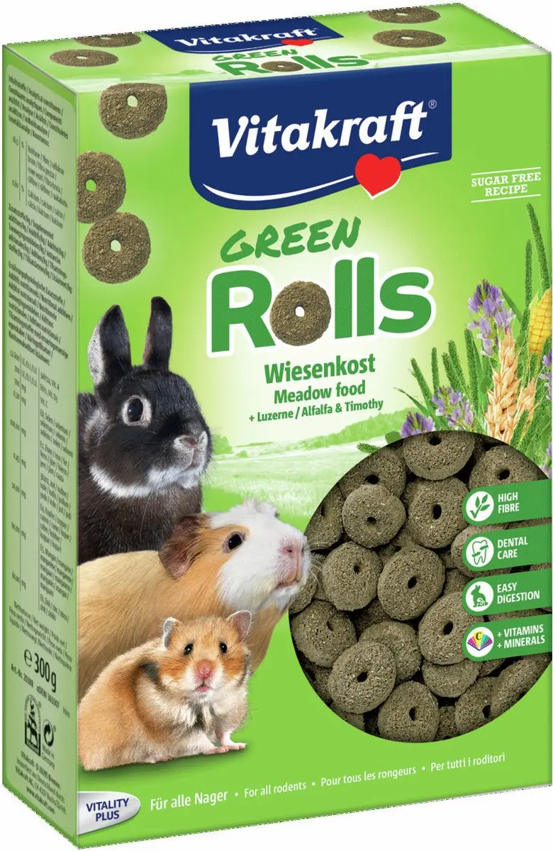 Vitakraft Groen Rollies Konijnensnack 300g
