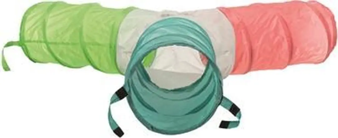 Trixie Speeltunnel 3 Gangen - Konijnenspeelgoed 47cm - Blauw