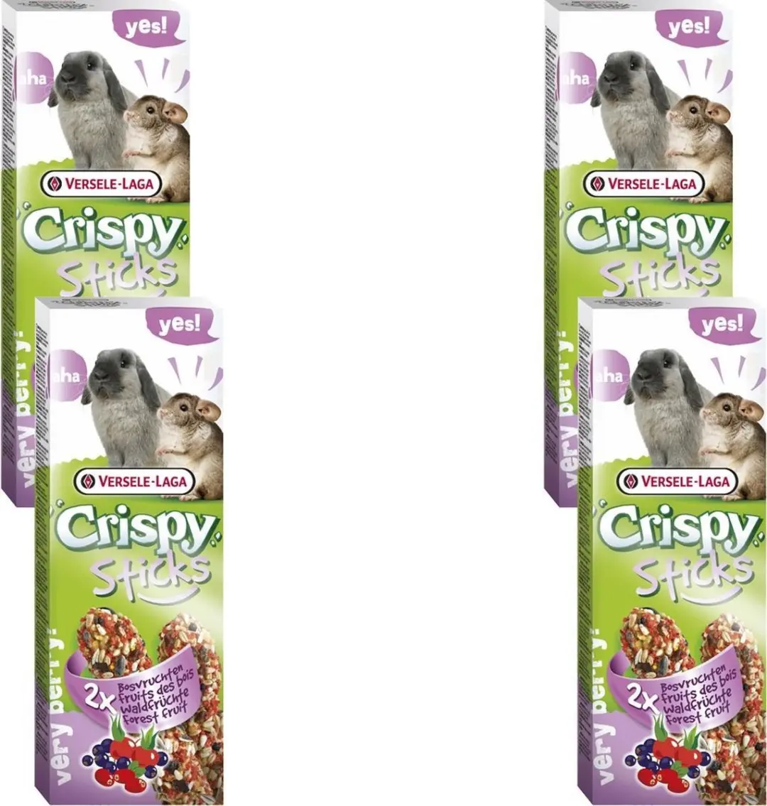 Versele-Laga Crispy Sticks Konijn Bosvruchten - 4x110g