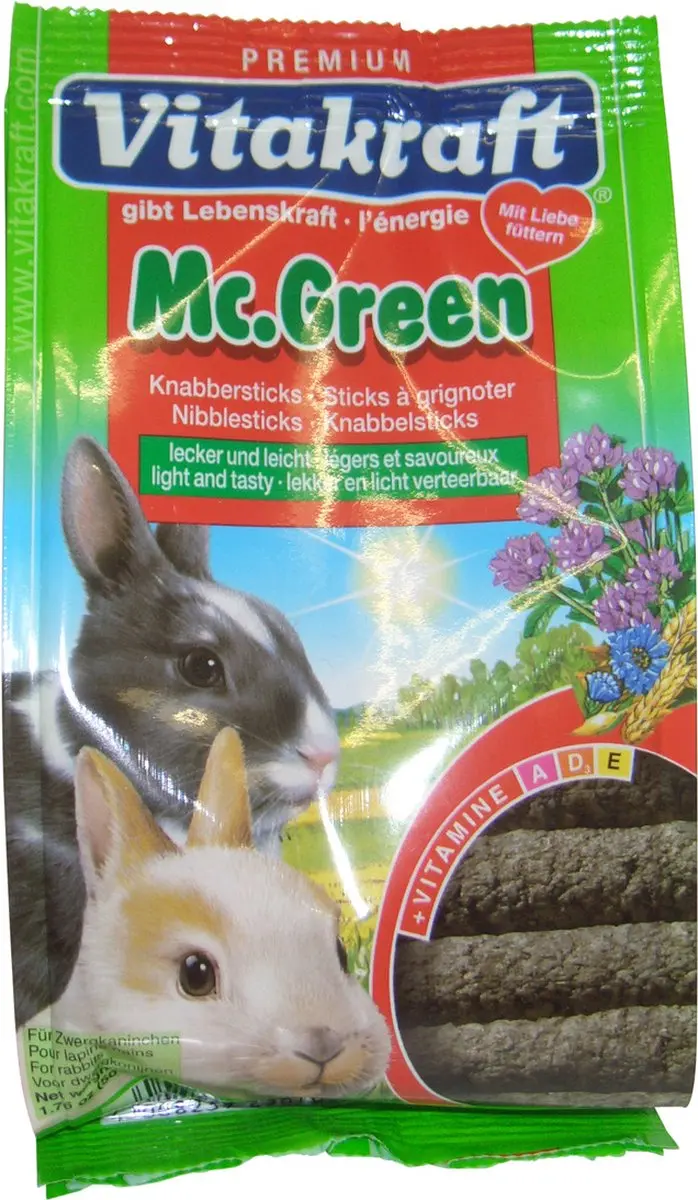 Vitakraft Greenies Dwergkonijn 50g