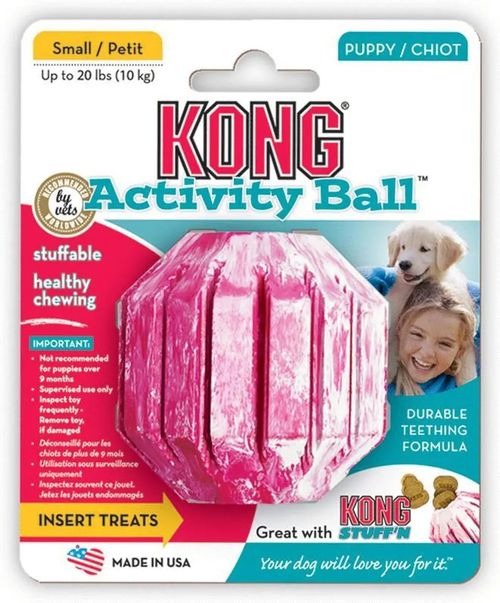KONG Puppy Activity Ball M - Gemengde Kleuren