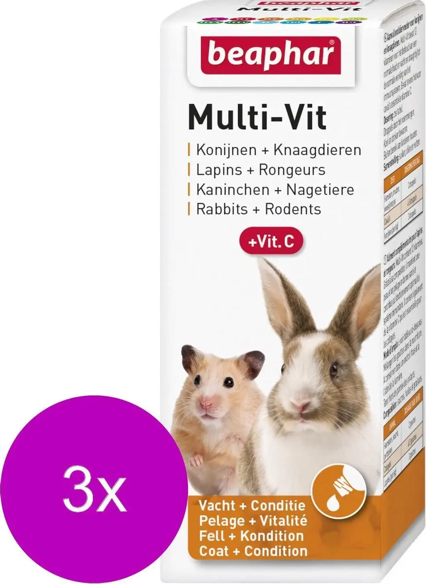 Beaphar Rodi-Vit Supplement 150ml - 3x50ml