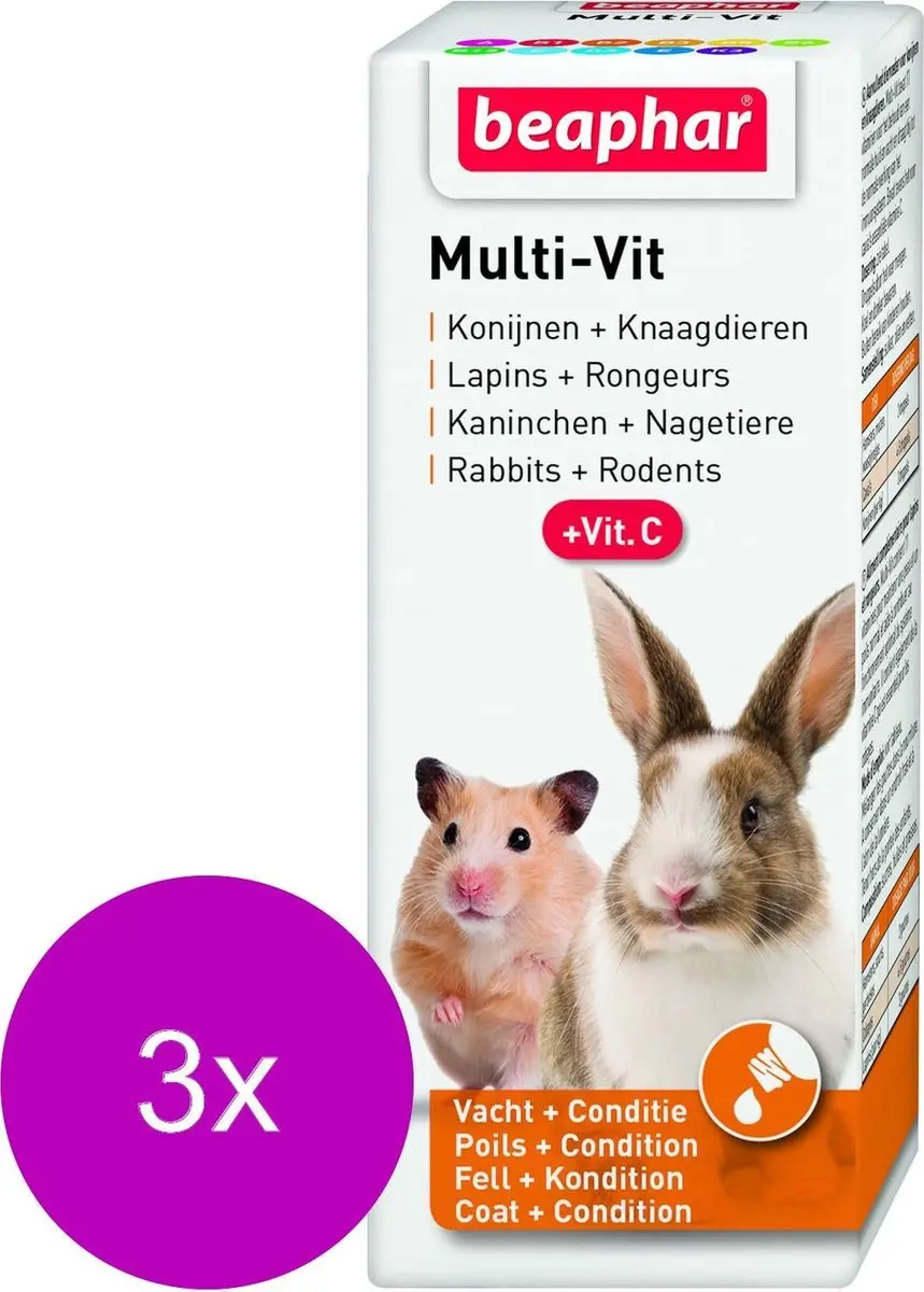 Beaphar Rodi-Vit Supplement 150ml - 3x50ml