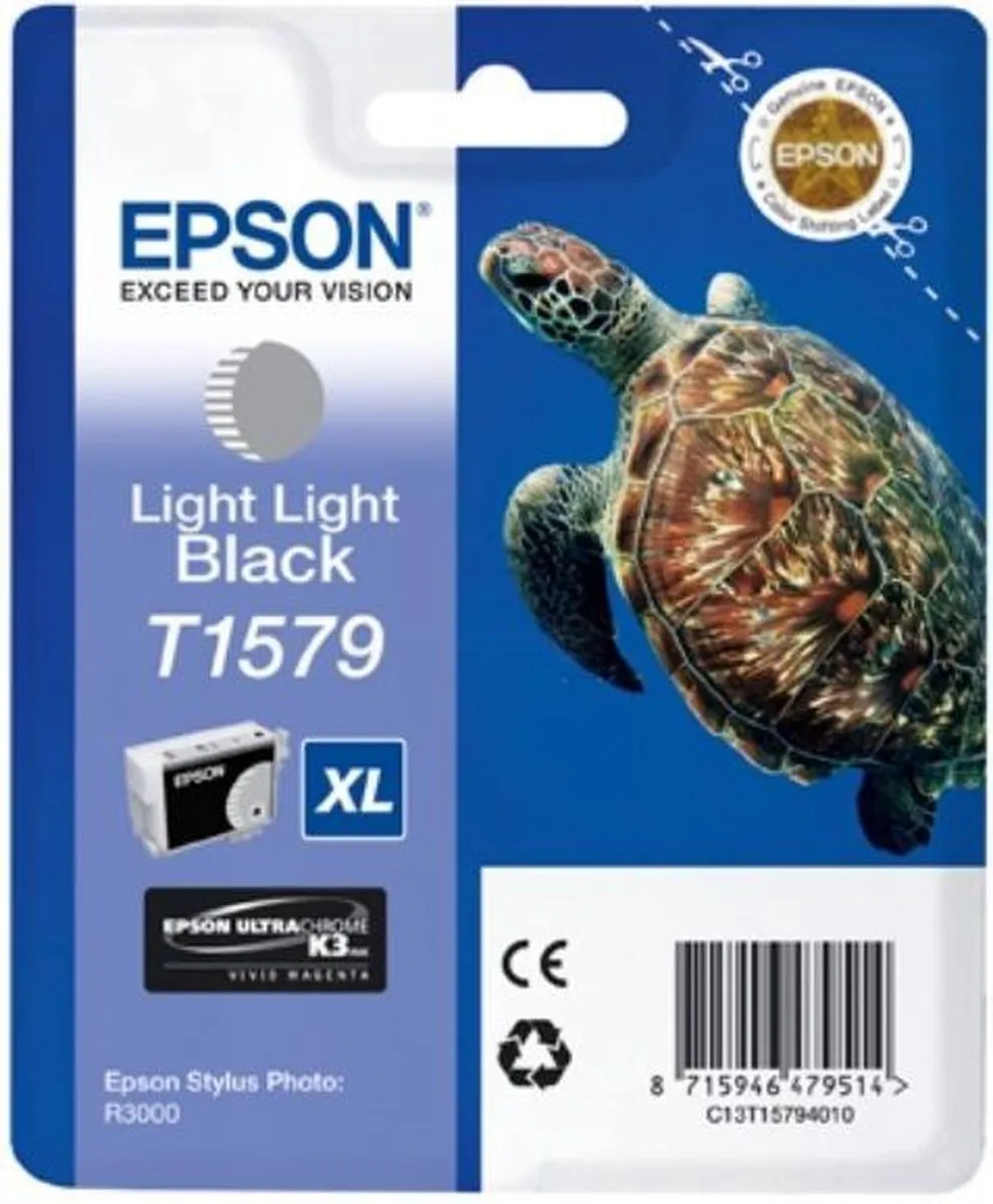 Epson T1579 Licht Zwart Inktcartridge