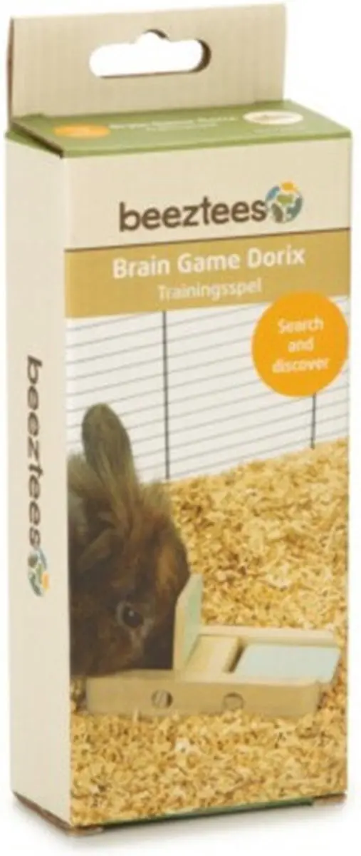 Beeztees Dorix Knaagdierspeelgoed Konijn Hout Mint - 15 cm