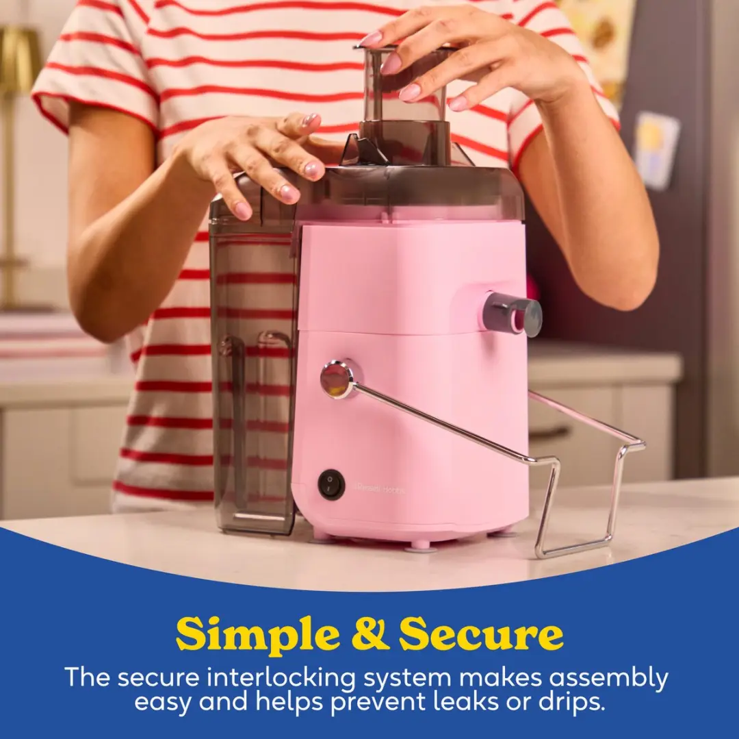 Russell Hobbs JuiceLuxe Raspberry Juicer 400W - Roze