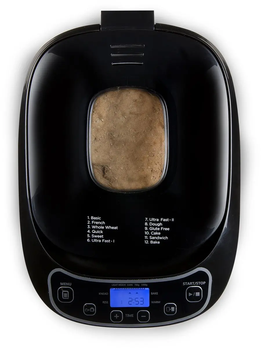 Domo DO1119B Broodbakmachine - 12 Programma's - 700-1000g - Zwart