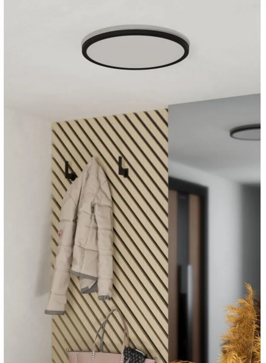 Eglo Minerario Plafondlamp LED Ø39cm - Zwart/Wit