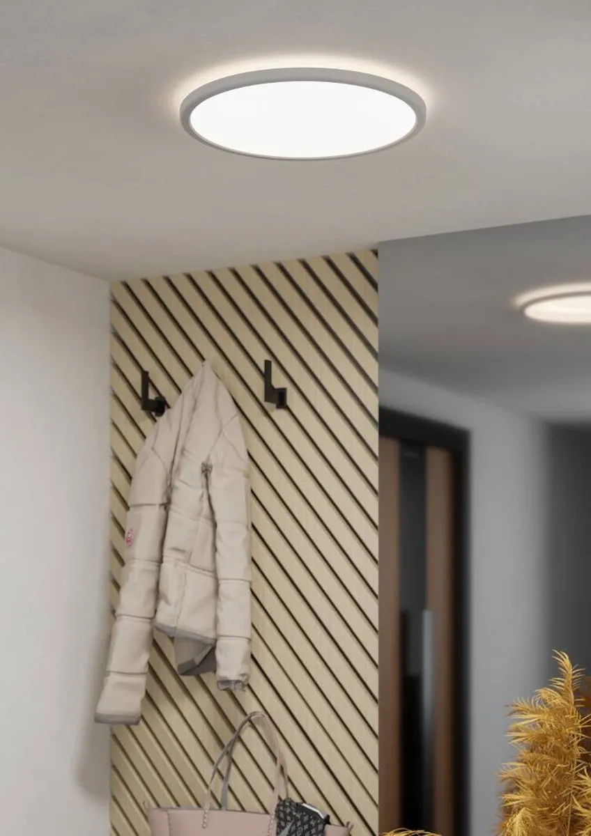 Eglo Minerario Plafondlamp LED Ø39cm - Zwart/Wit - afbeelding 6 van 6