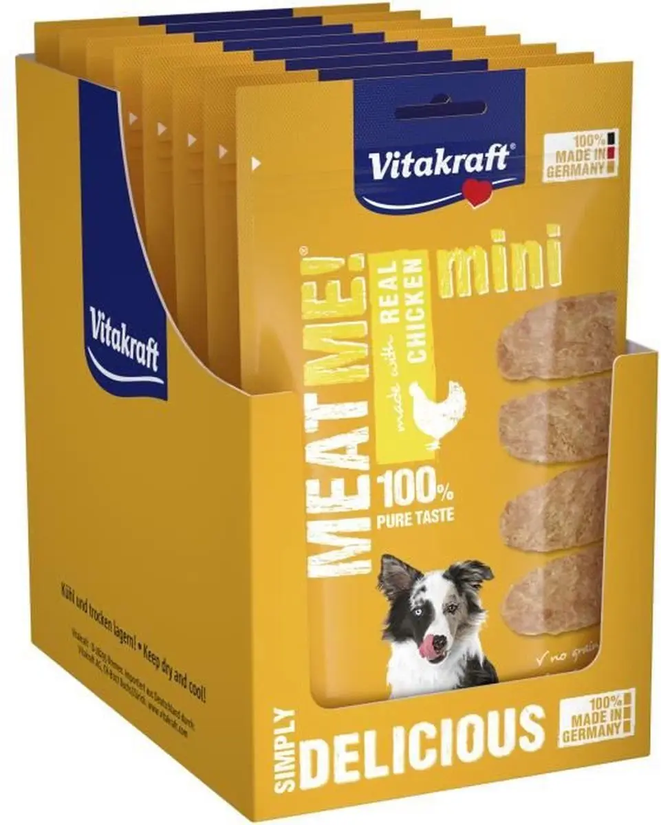 Vitakraft Meat Me! Mini Hondensnacks Kip - 8 Stuks