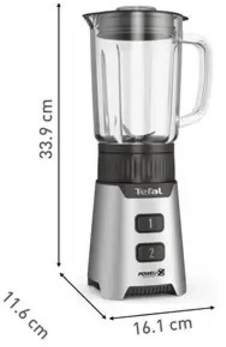 Tefal BL16GE30 Blender - 400W - Roestvrijstaal/Zwart