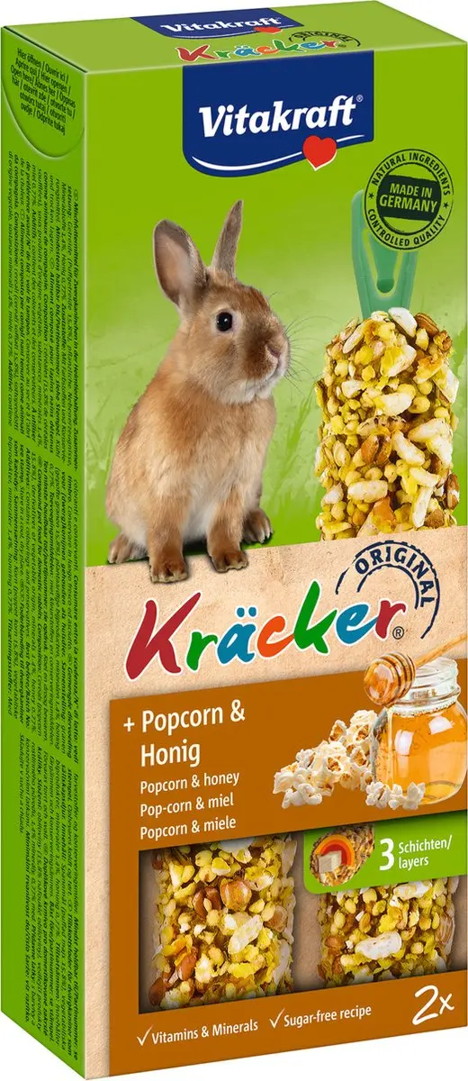 Vitakraft Dwergkonijn Kracker Popcorn