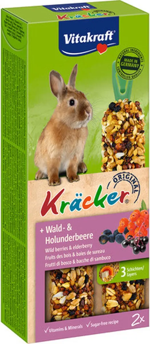 Vitakraft Dwergkonijn Kracker Popcorn - 20 Stuks