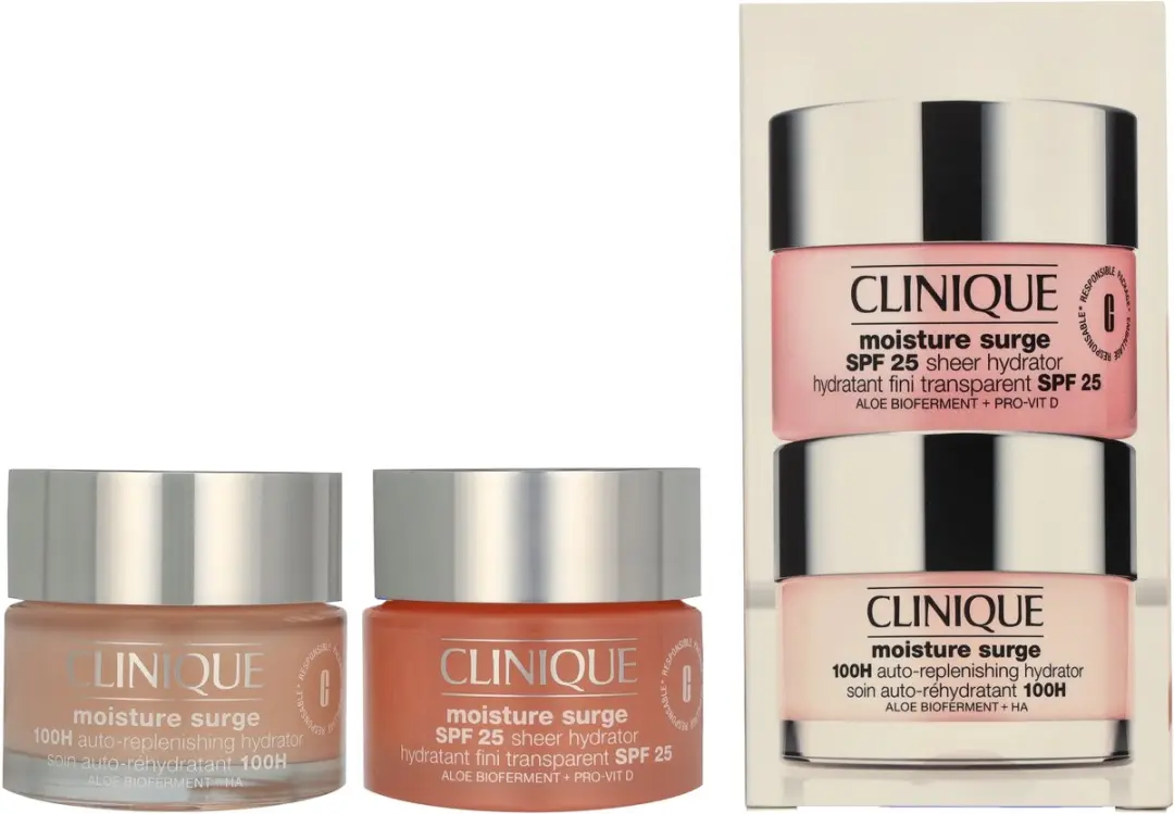 Clinique Moisture Surge Set - Dagcrème/Nachtcrème/Serum 100ml