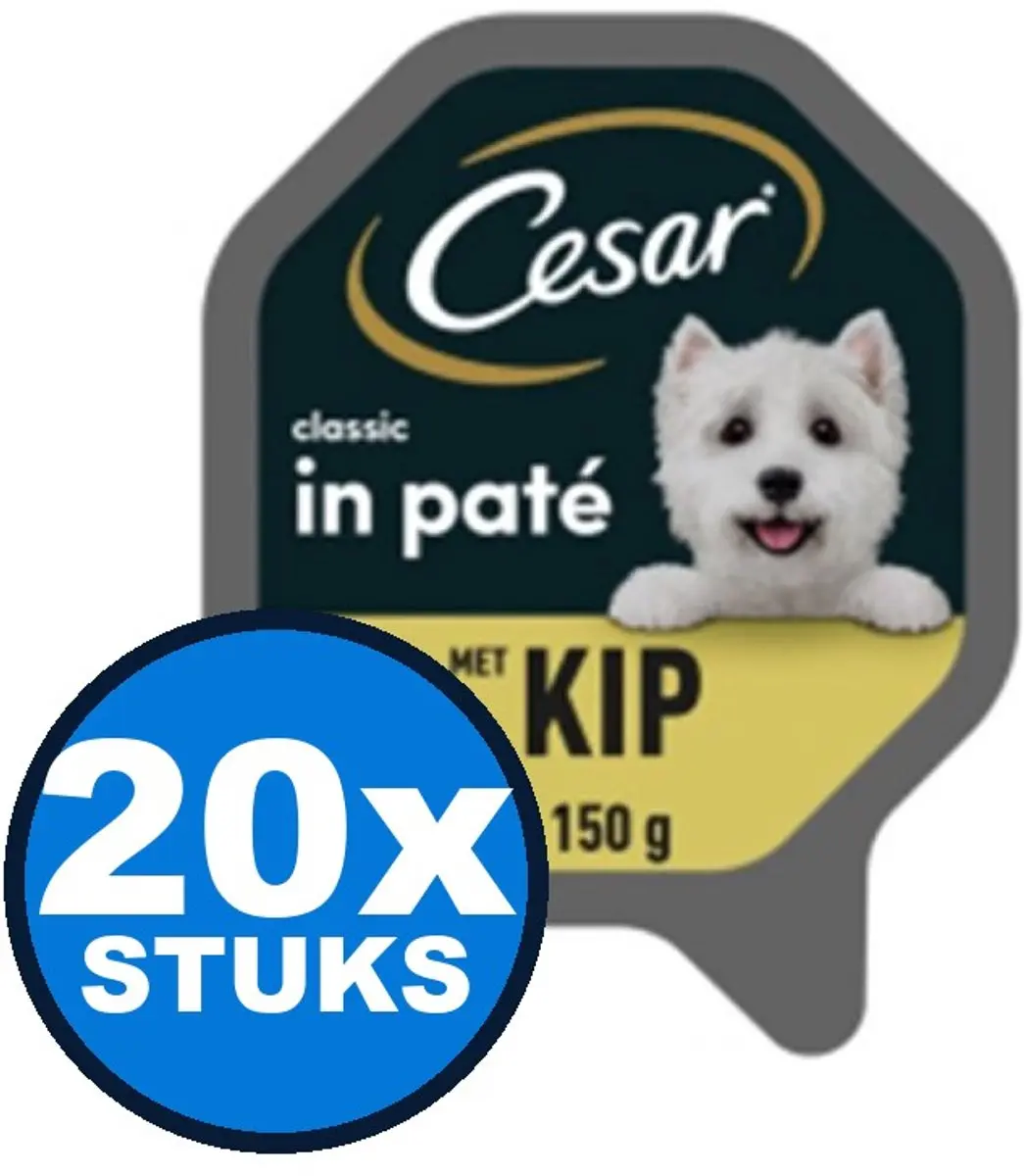 César Classic Hondenvoer Paté Kip