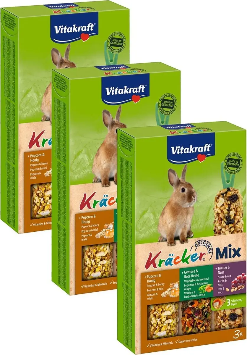 Vitakraft Konijn Kracker 3in1