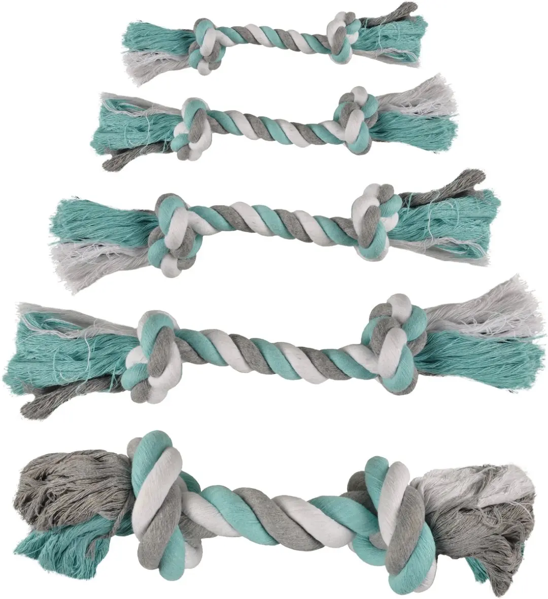 Flamingo Jim Knoopbeen Flos Munt Hondenspeelgoed - Blauw M