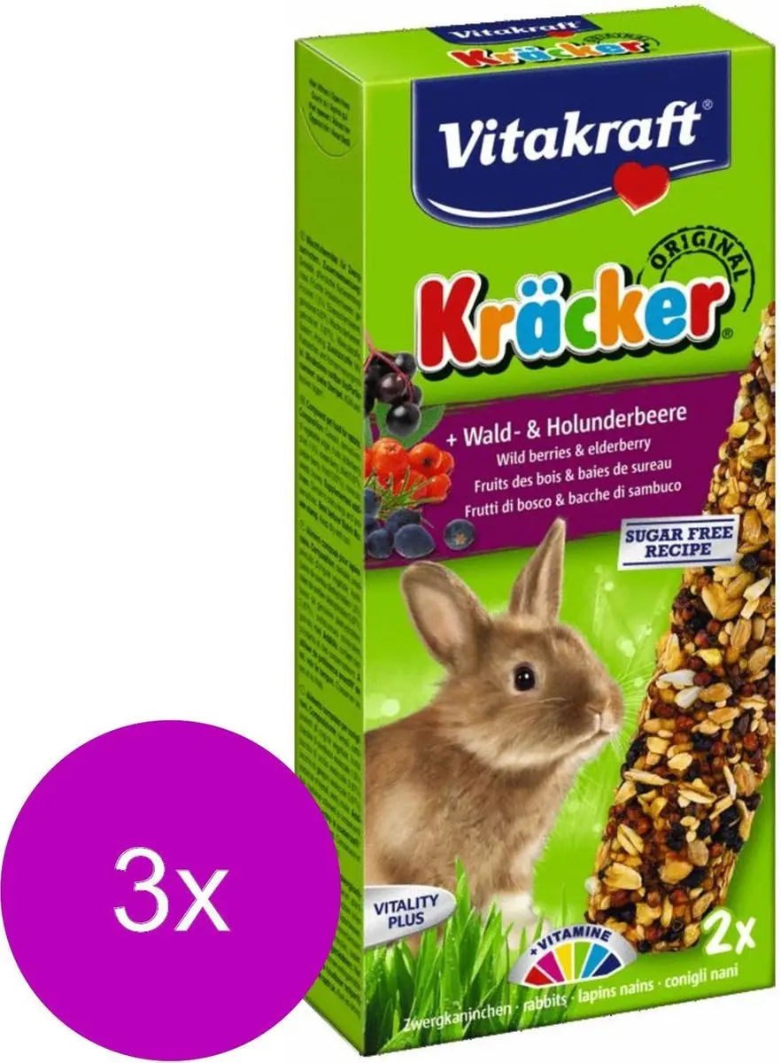 Vitakraft Konijn Kracker Bosbessen