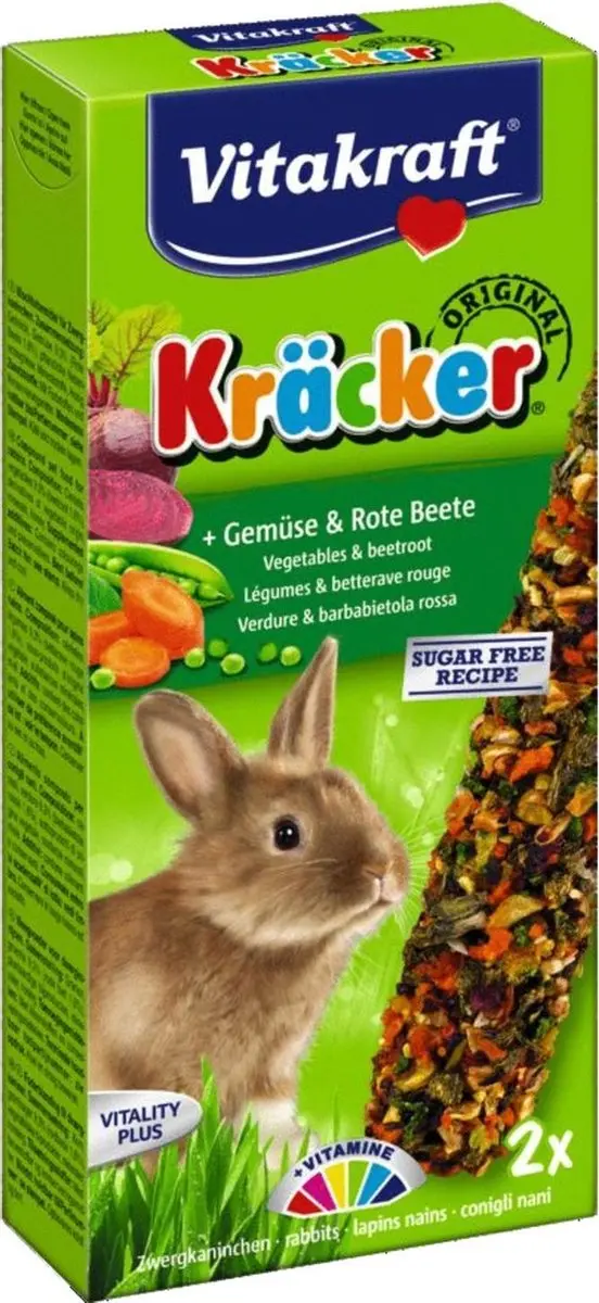 Vitakraft Dwergkonijnkracker Groenten - 2 Stuks - afbeelding 6 van 6