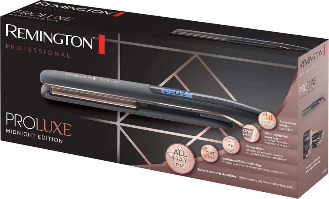 Remington PROLuxe S9100B Stijltang - 9 Standen - 230°C - Zwart - afbeelding 6 van 6
