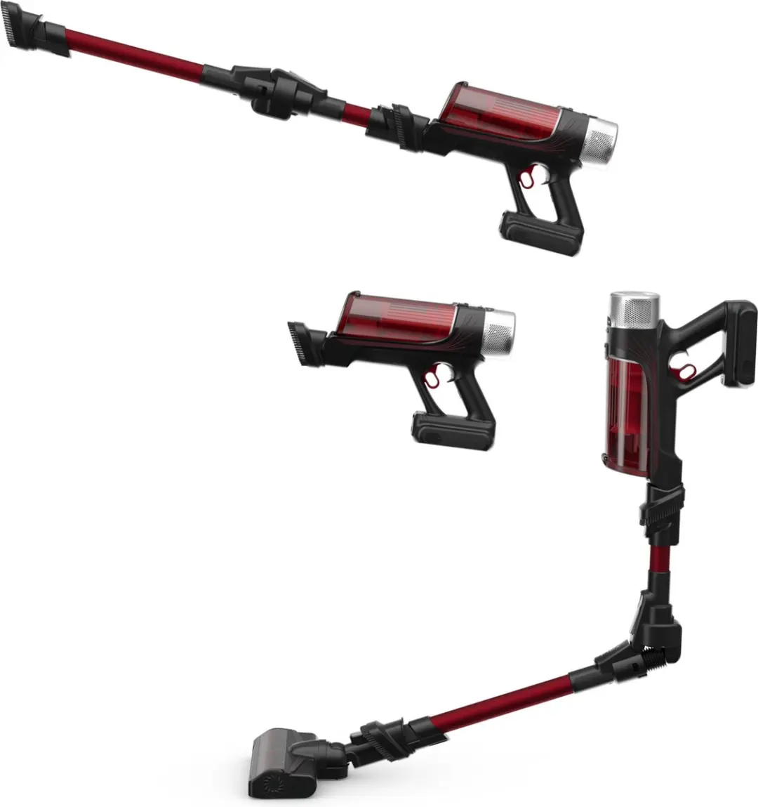 Rowenta X-Force Flex 9.60 RH2079 Stofzuiger - 100 Airwatts - Zwart/Rood