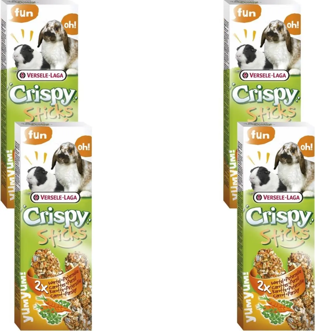 Versele-Laga Crispy Sticks Konijn & Cavia - 4 Stuks