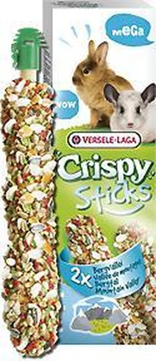 Versele-Laga Crispy Mega Sticks Konijn Bergvallei - 2x70g